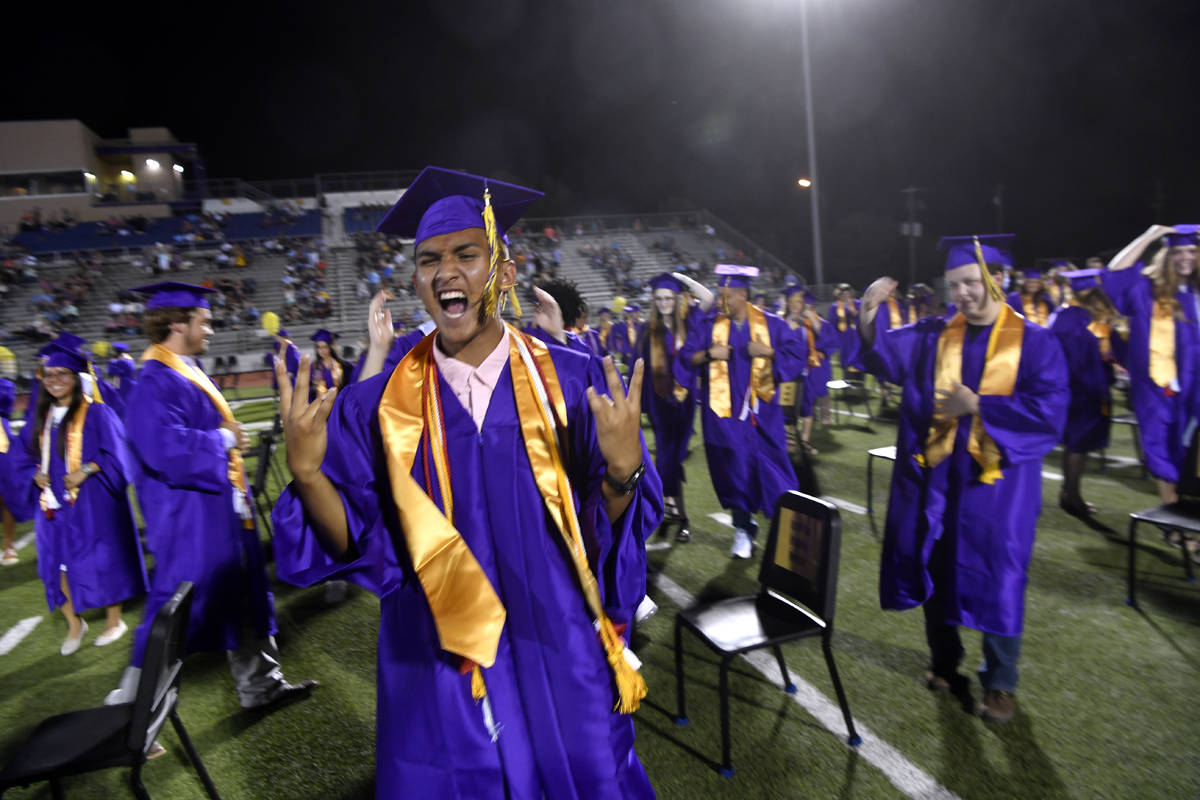 Wylie High School senior Christian Merced expresses his feelings after graduation was halted m ...