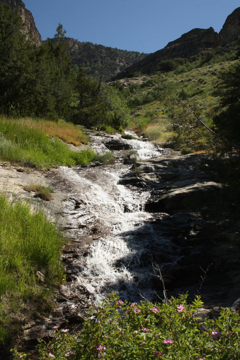 Cascades and waterfalls can be seen throughout the scenic byway. (Deborah Wall Las Vegas Revie ...