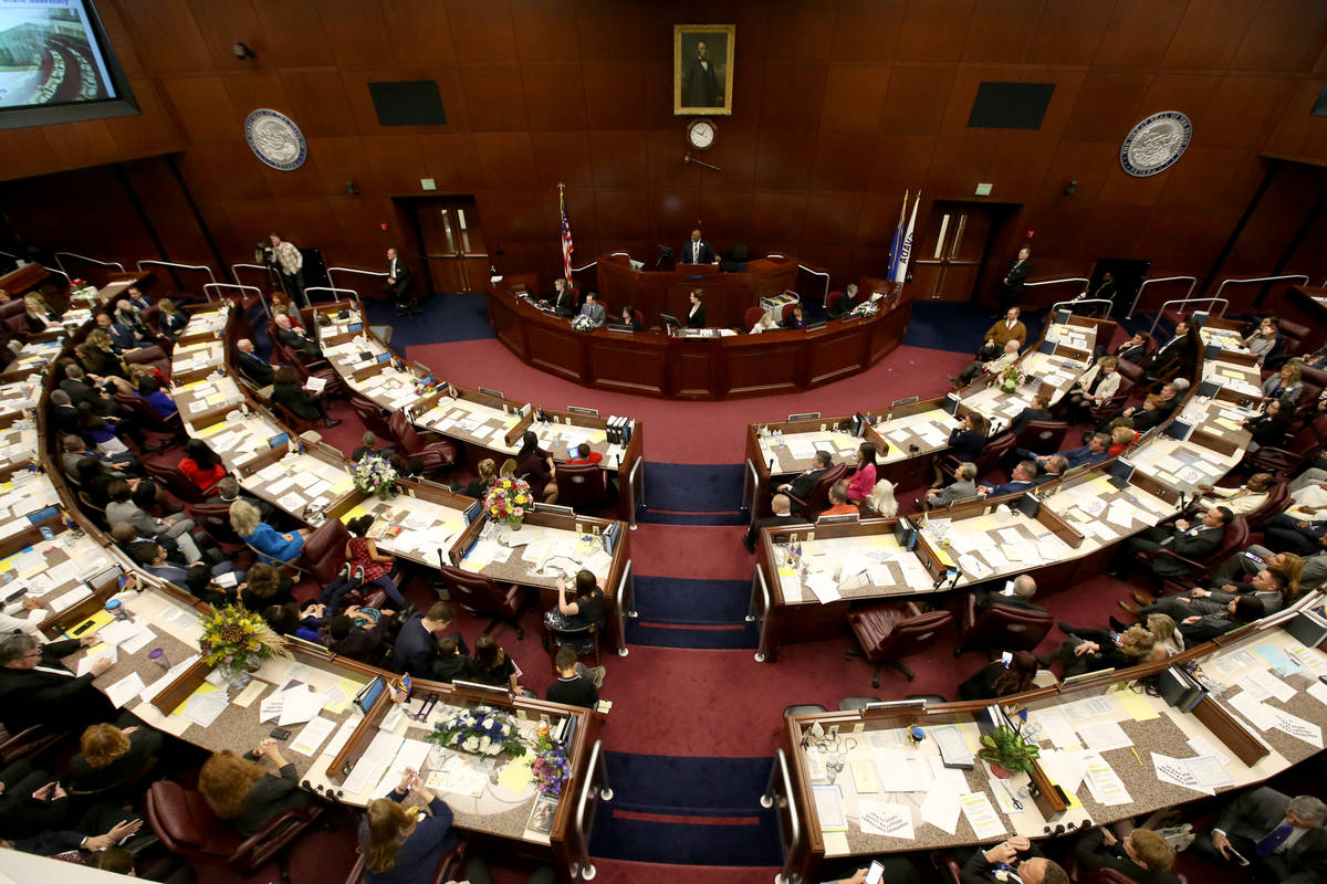 The Assembly of the Nevada Legislature in Carson City (K.M. Cannon/Las Vegas Review-Journal) @K ...