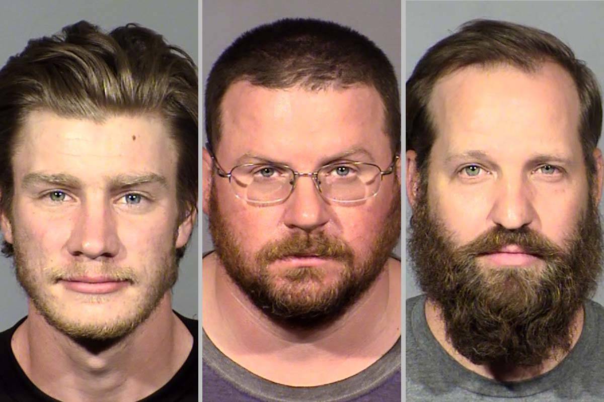 Andrew Lynam, left, William Loomis, Stephen Parshall (Las Vegas Metropolitan Police Department)