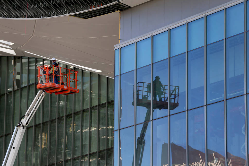 The Las Vegas Convention Center expansion project in Las Vegas, Thursday, June 25, 2020. (Erik ...