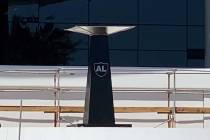 The Al Davis Memorial Torch that stood at the Oakland-Alameda Coliseum was installed Monday at ...