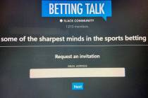 BettingTalk.com takes email requests for invitations to an online Slack community to talk with ...