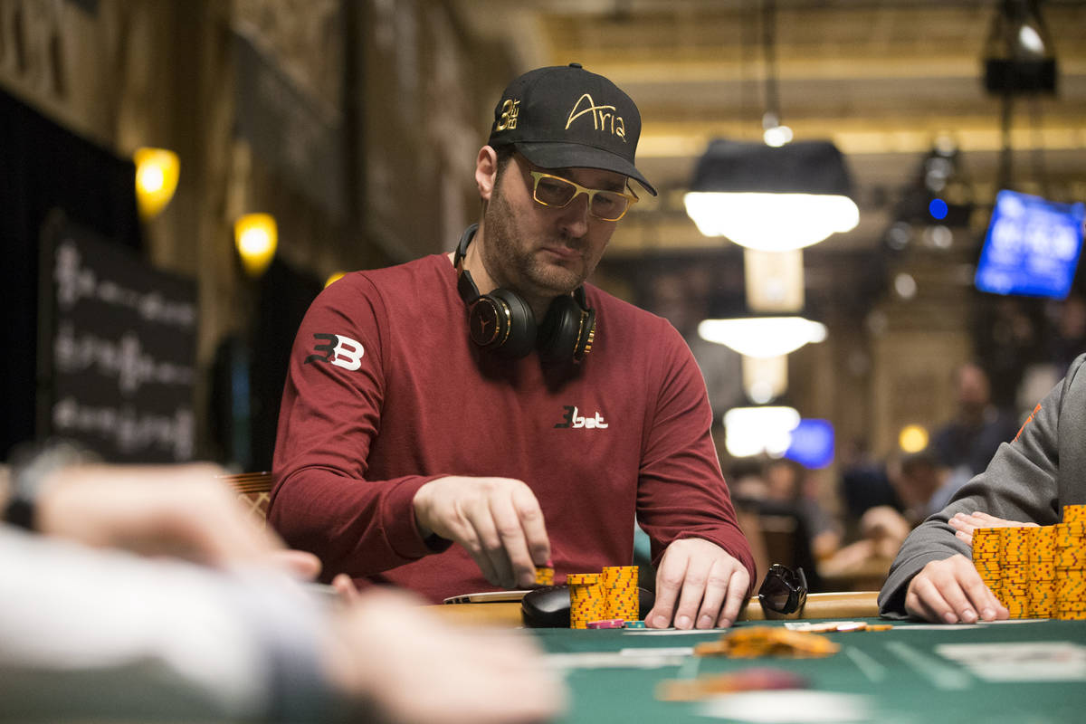 Professional poker player Phil Hellmuth during the World Series of Poker Main Event day 1A at t ...