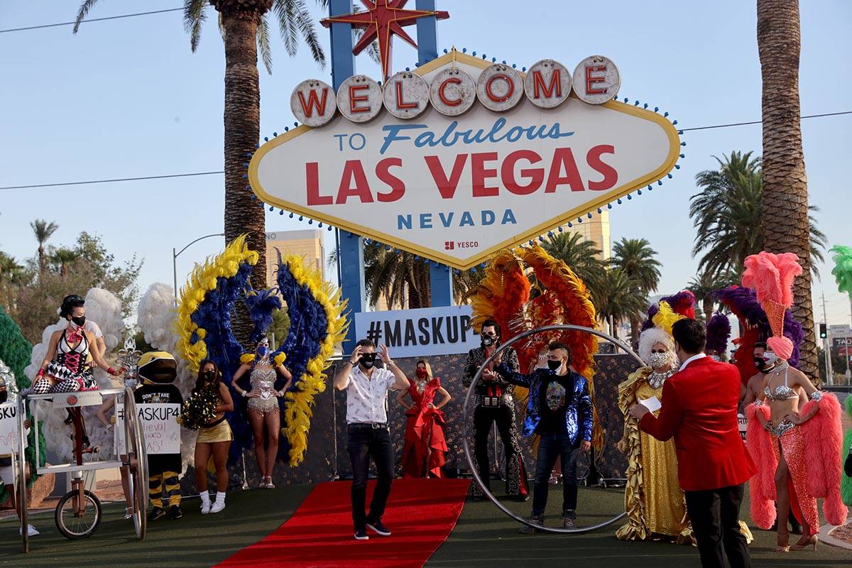 Las Vegas Review-Journal columnist John Katsilometes walks the red carpet at the Welcome to Fab ...