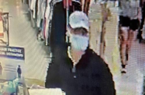 Police are looking for a man seen during an armed robbery Saturday. (Metropolitan Police Depart ...