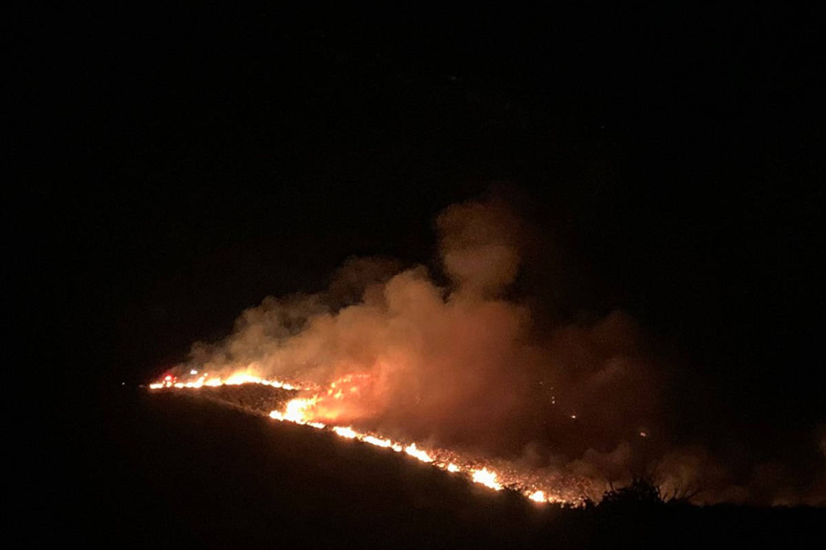 The Poeville Fire was 10 percent contained as of Sunday, June 28, 2020, but authorities said ei ...