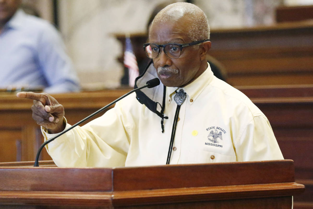 Democratic Sen. Hillman Frazier, of Jackson, speaks in support of a resolution that would allow ...