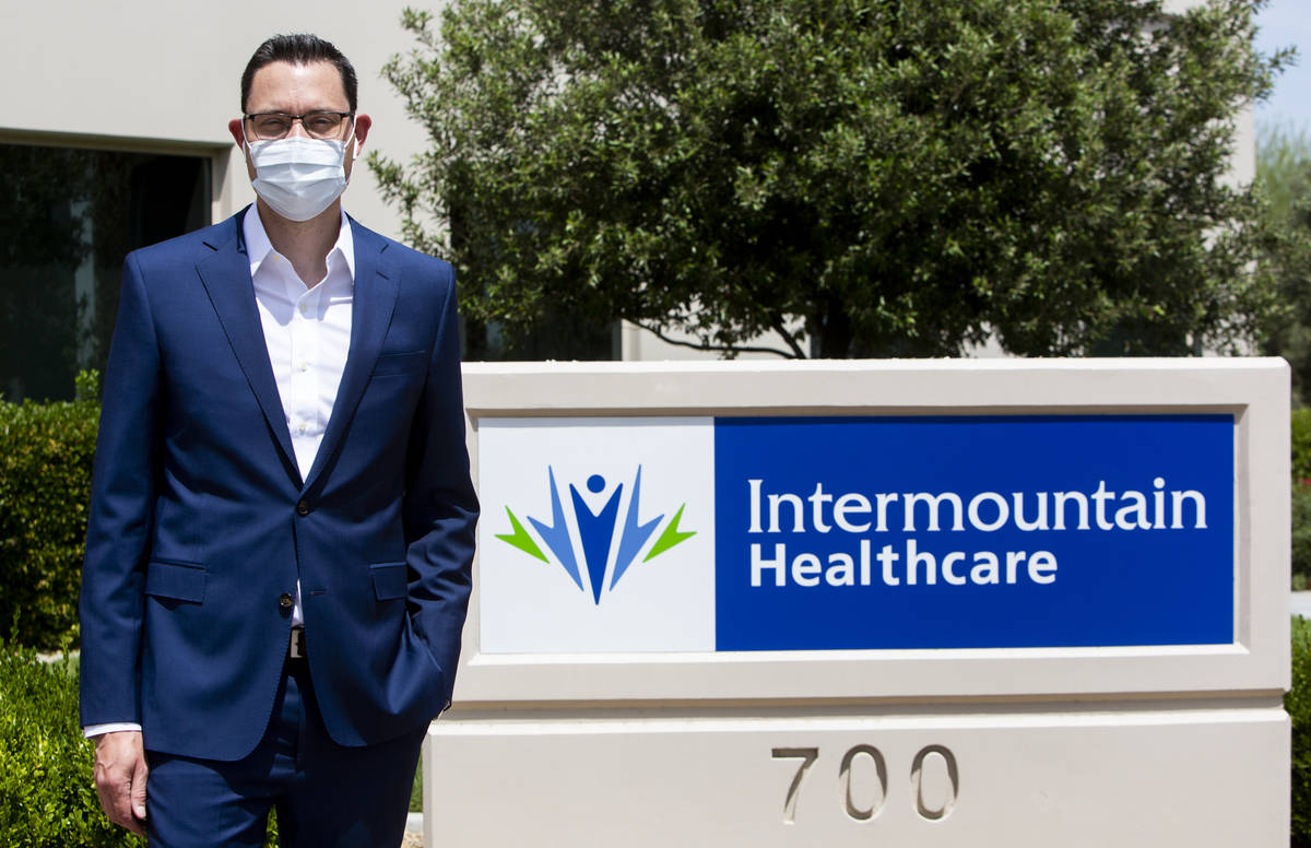 Mark Price, president of Nevada operations for Intermountain Healthcare, stands in front of the ...