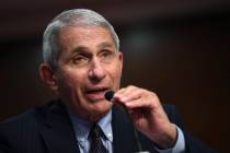 Dr. Anthony Fauci, director of the National Institute for Allergy and Infectious Diseases, test ...