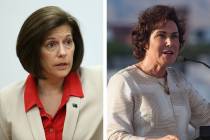 Sen. Catherine Cortez Masto, D-Nev., left, and Sen. Jacky Rosen, D-Nev. (Las Vegas Review-Journal)