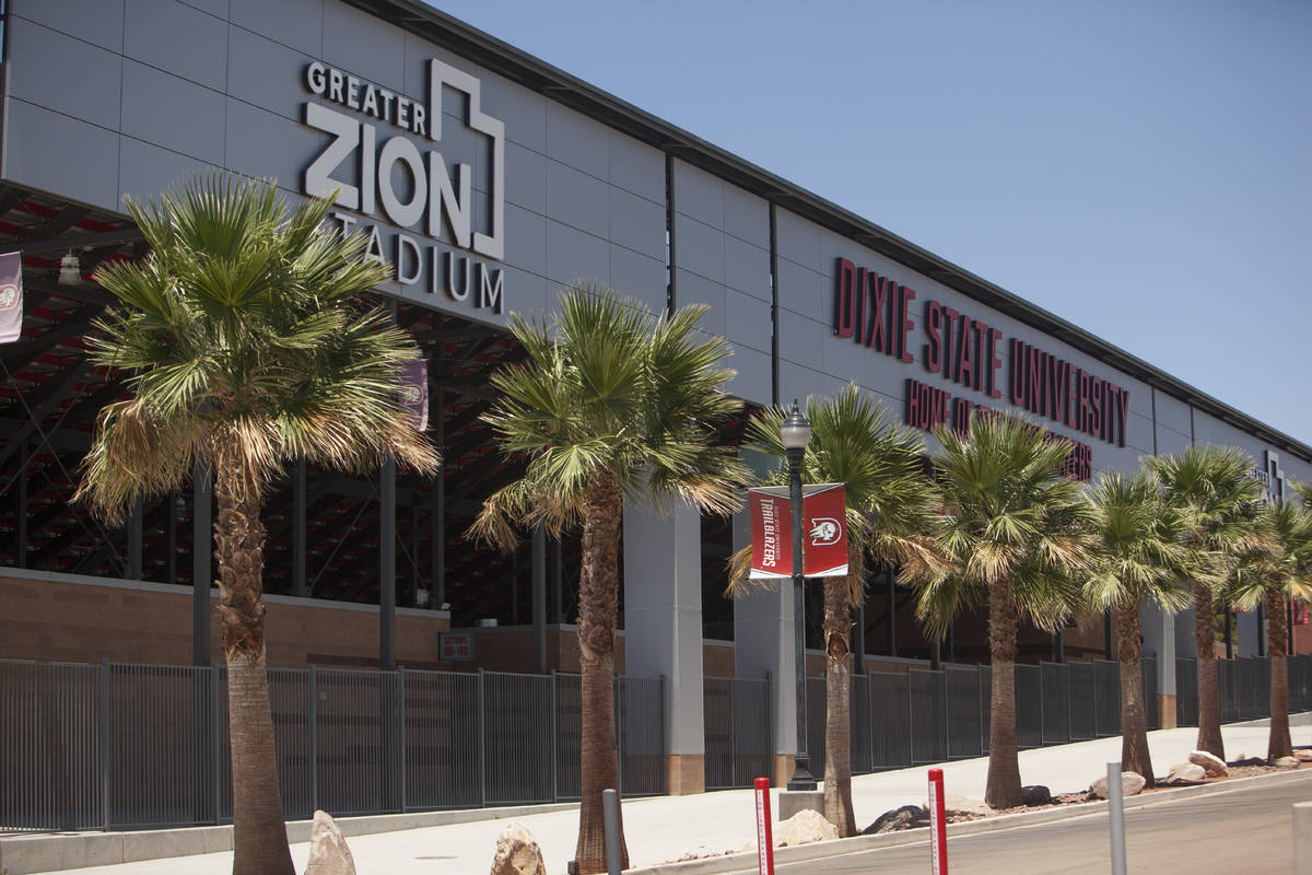 Greater Zion Stadium at Dixie State University is shown Tuesday, June 30, 2020, in St. George, ...