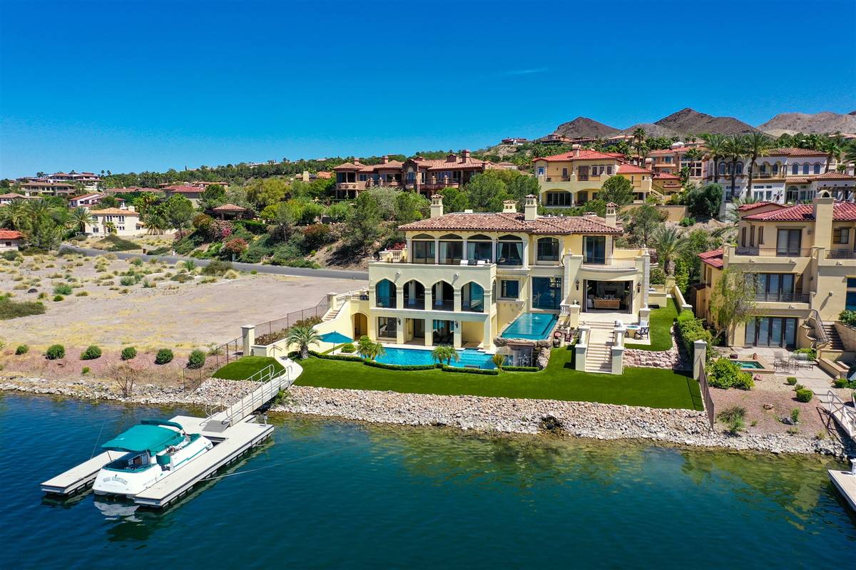 Lake Las Vegas beach mansion lists for nearly $6M