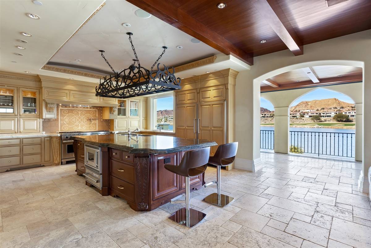 The main gourmet kitchen is one of three in the home. (Luxurious Real Estate)
