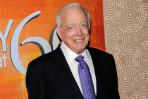 A Jan. 12, 2012, file photo shows Hugh Downs at the "Today" show 60th anniversary celebration i ...