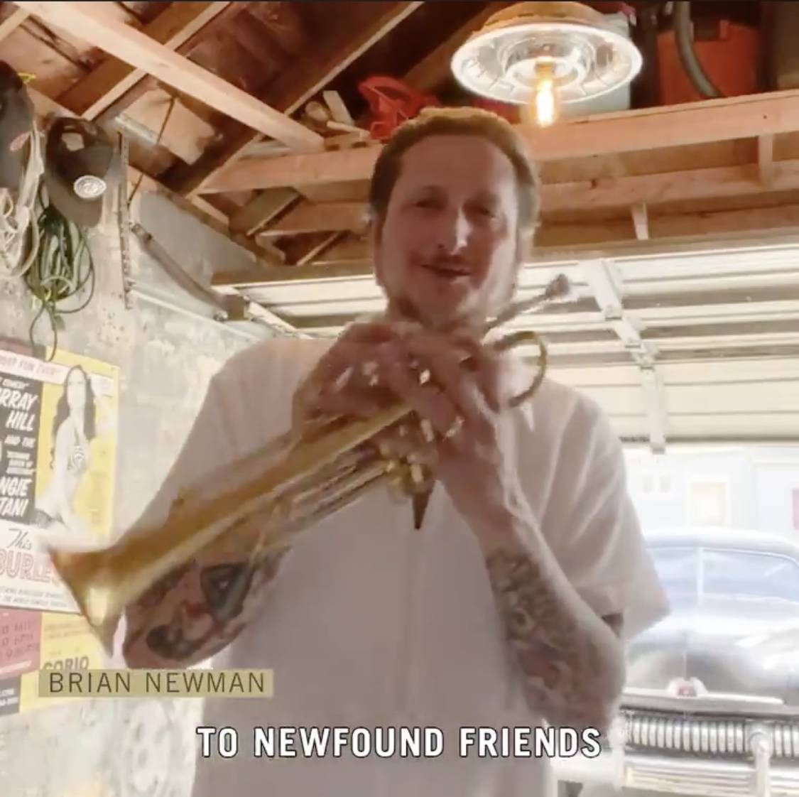 Band leader and trumpet great Brian Newman is shown in a new social media campaign launched by ...