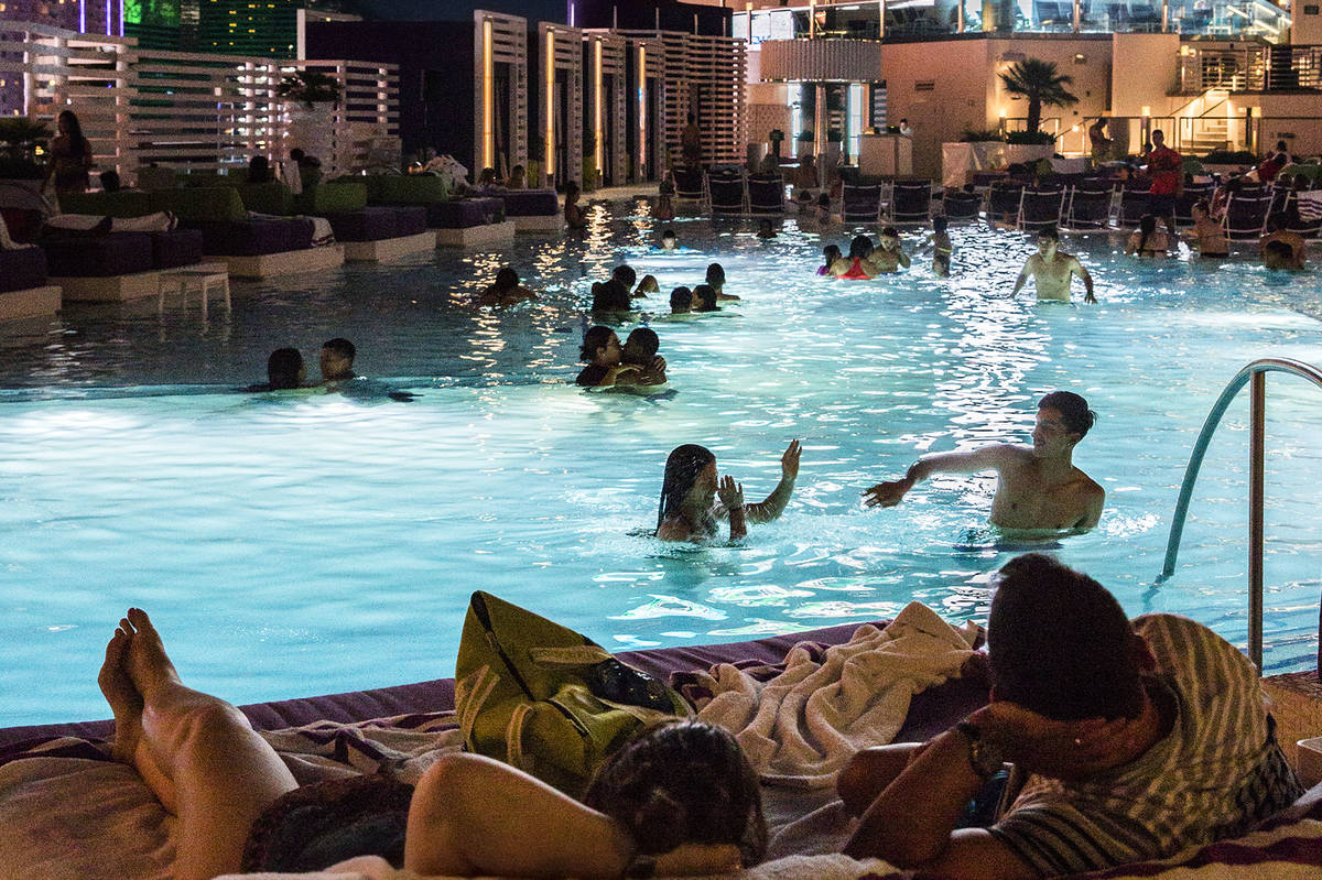 Photos of Las Vegas Pool Parties at Various Hotels As the City Reopens