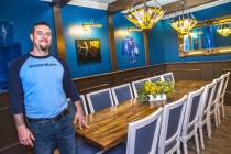 Chef Dan Krohmer in the private dining room at Other Mama in this 2017 file photo. (Benjamin Ha ...