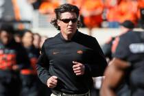 FILE - Oklahoma State coach Mike Gundy. (AP Photo/Sue Ogrocki, File)