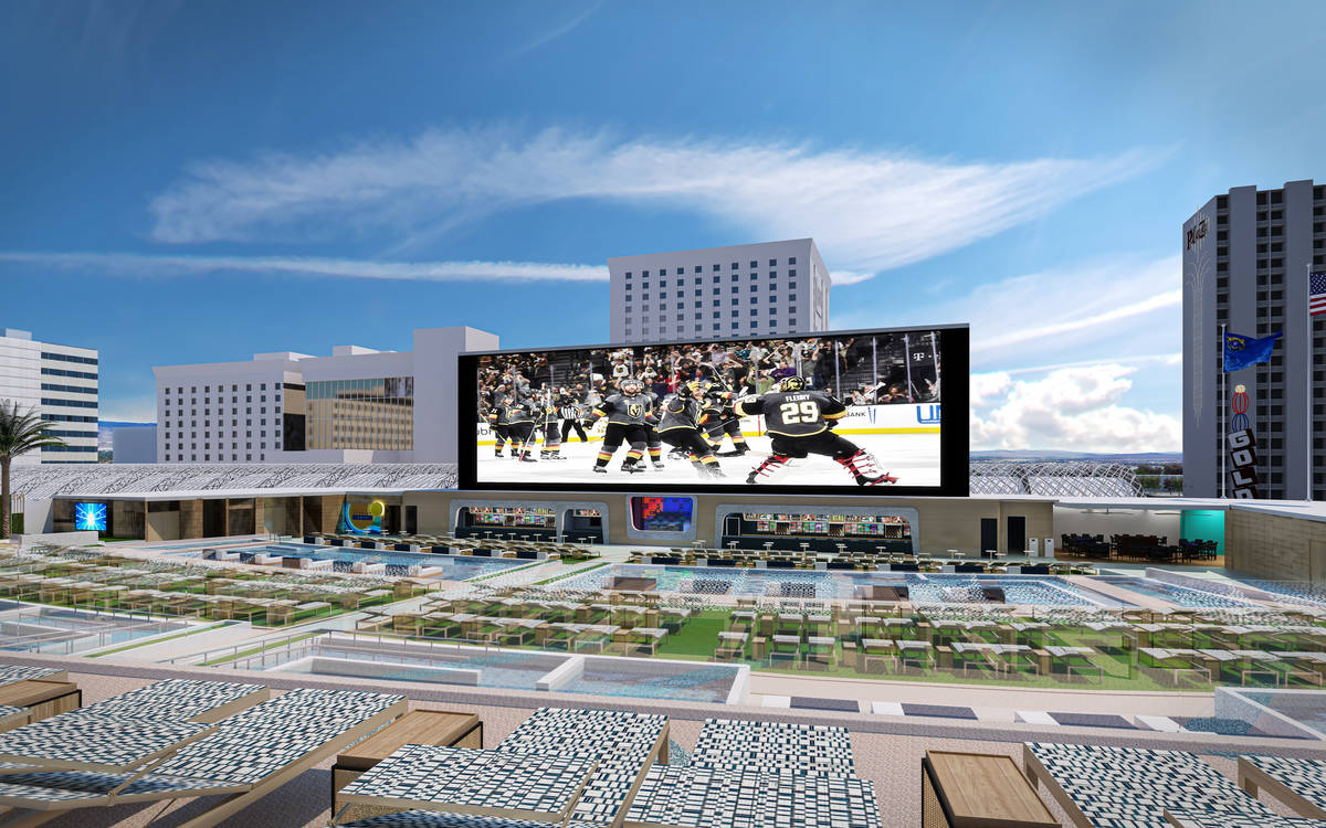 A rendering of Circa's pool deck (courtesy)