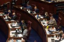 The Nevada Senate chambers on the first day of the 31st Special Session of the Nevada Legislatu ...