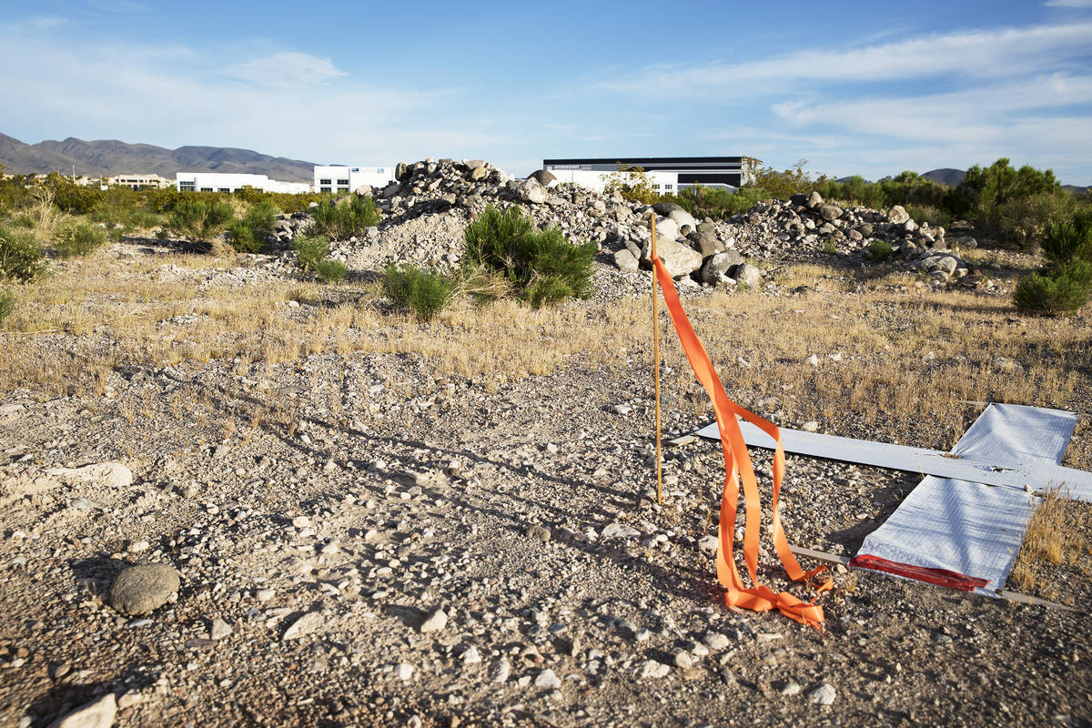 The site where a new hospital is proposed to be built at the southwest corner of St. Rose Parkw ...