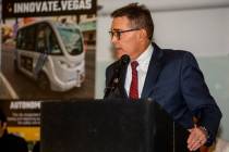 City of Las Vegas Manager Scott Adams welcomes all in attendance as the International Innovatio ...