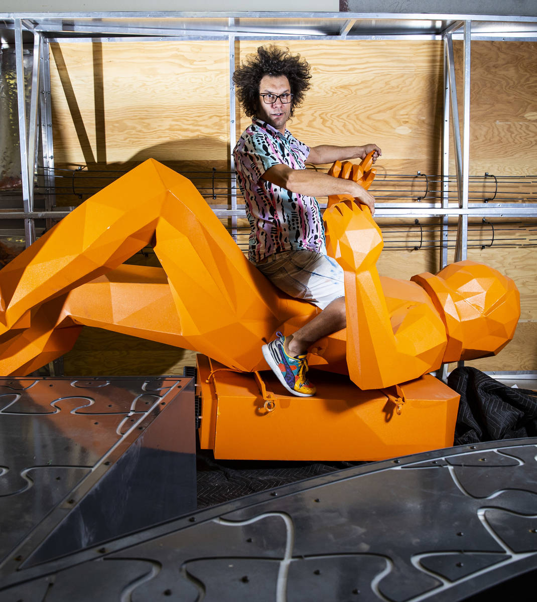 Joshua Levine, founder and CEO of Fired Up Management, poses for a portrait in Las Vegas on Tue ...