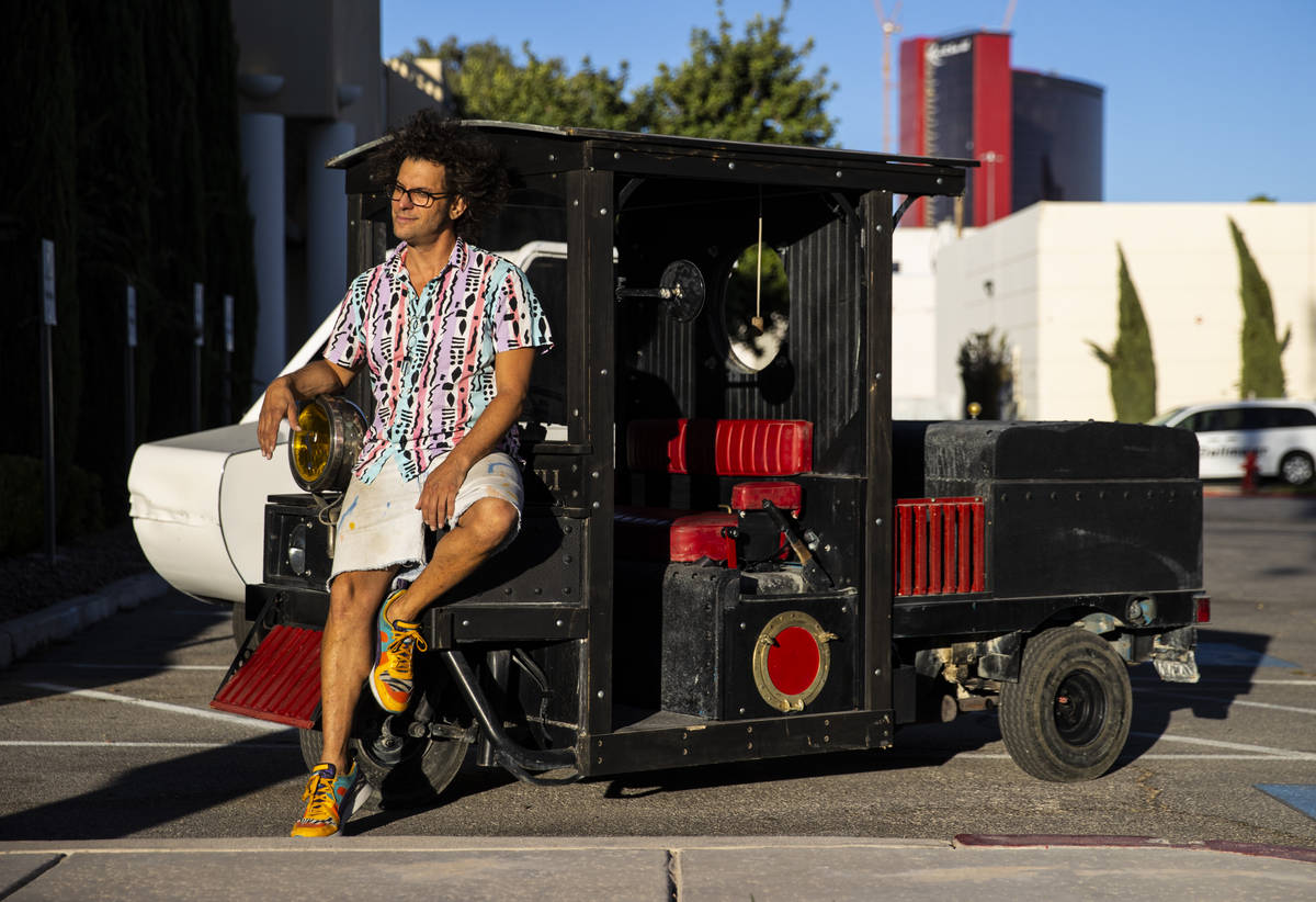 Joshua Levine, founder and CEO of Fired Up Management, poses for a portrait in Las Vegas on Tue ...
