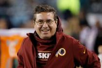In this Dec. 26, 2015, file photo, Washington Redskins owner Daniel Snyder walks the sidelines ...