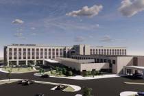 Hospital chain Universal Health Services has drawn up plans for a 40-acre campus, a rendering o ...