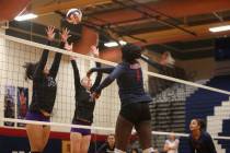 High school volleyball match on Thursday, Nov. 1, 2018. Caroline Brehman/Las Vegas Review-Journal