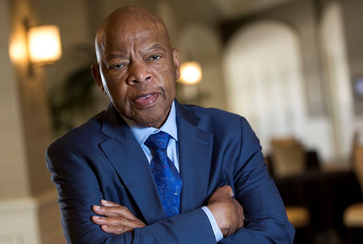 Rep. John Lewis, D-Ga., poses at the Four Seasons in Las Vegas on Sunday, April 22, 2018. (Las ...