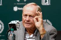 FILE - This May 30, 2017, file photo, shows Jack Nicklaus answering questions during a news con ...