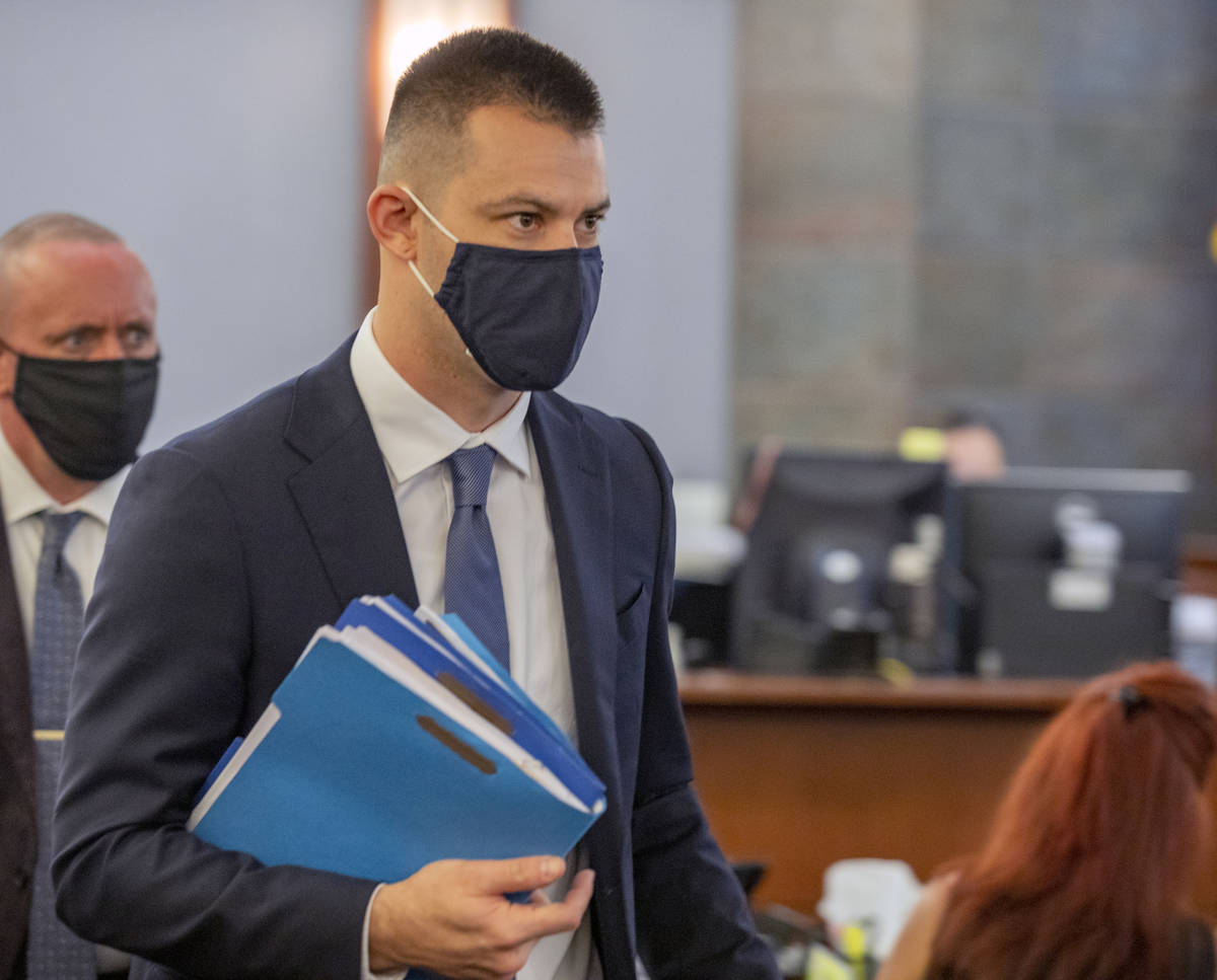 Prosecutor Frank LoGrippo leaves the courtroom after a bail hearing for Lauren Prescia and Came ...