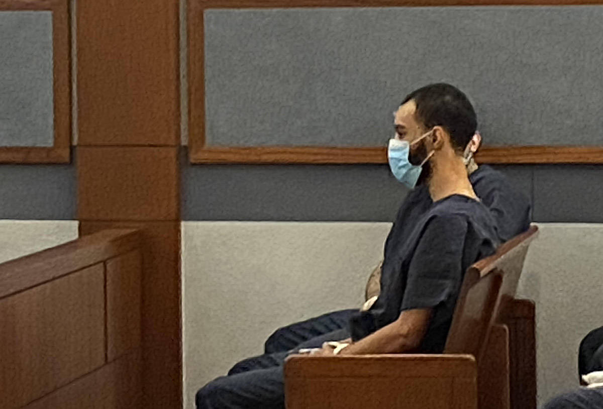 Cameron Hubbard-Jones, 23, on Monday, July 20, 2020, in Las Vegas Justice Court at the Regional ...