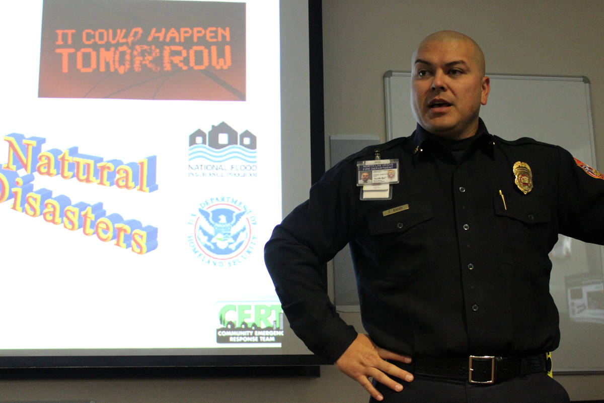 Emergency manager Carlito Rayos discusses the importance of a community being prepared for an e ...