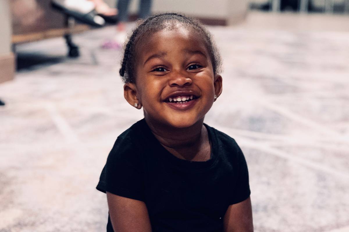 Aces center Avery Warley-Talbert's daughter, Aria, hangs out at IMG Academy in Bradenton, Flori ...