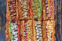 A selection of hot dogs at Dog Haus. (Dog Haus)