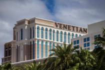 The Venetian on Tuesday, March 17, 2020, in Las Vegas. (Benjamin Hager/Las Vegas Review-Journal ...