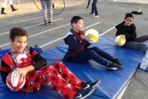 Students in Stephanie Graville's PE class get some exercise at Ronnow Elementary School. (courtesy)