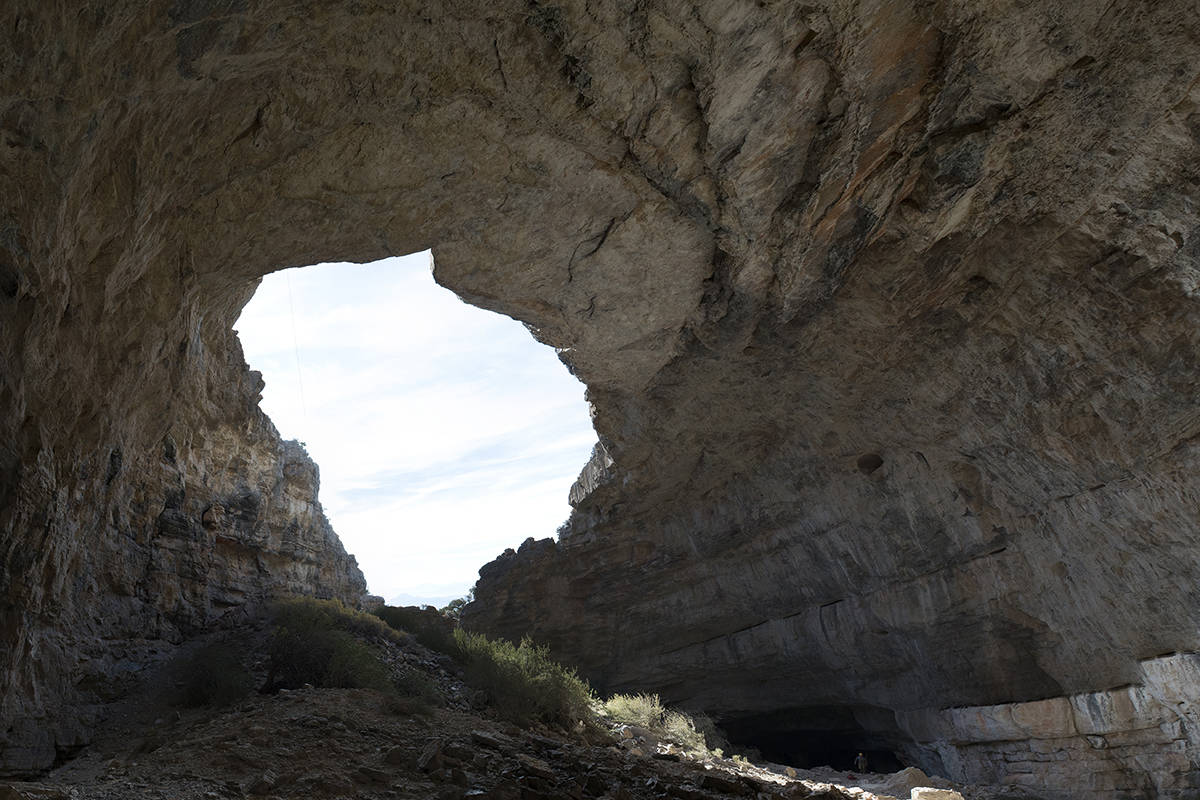UNLV researchers took samples from the stalagmites in Leviathan Cave north of Las Vegas in the ...