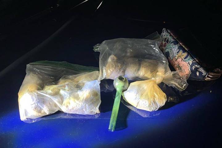 Bags of heroin found inside a DUI suspect vehicle on Thursday, July 23, 2020, weighed more than ...