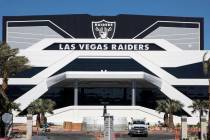 The Las Vegas Raiders headquarters and practice facility photographed on Wednesday, July 8, 202 ...