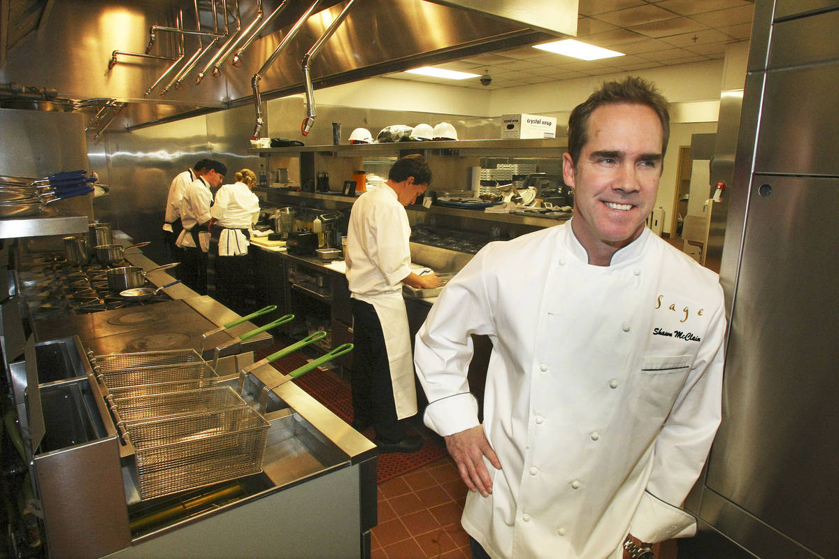 Celebrity chef Shawn McClain, shown here in 2009, will not reopen Sage at Aria.