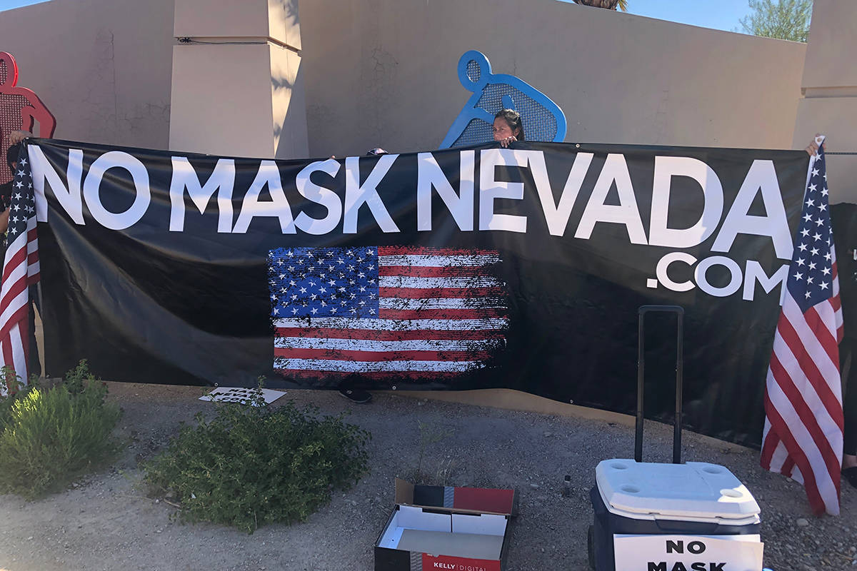 No Mask Nevada protests state mandate in west Las Vegas Valley Local