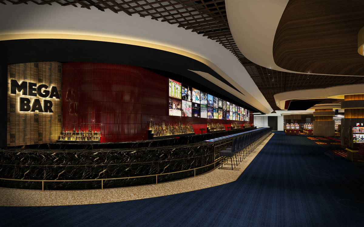 A rendering of Mega Bar, set to open Oct. 28 at Circa Las Vegas. (Circa Las Vegas)