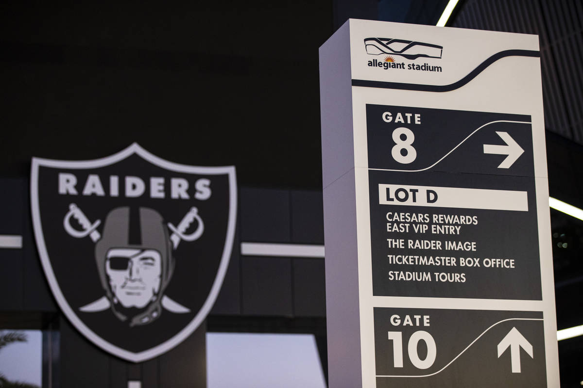 Work is complete on the Las Vegas Raiders' Allegiant Stadium