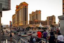 A Sunday, June 23, 2019, photo shows Caesars Palace in Las Vegas. (L.E. Baskow/Las Vegas Review ...