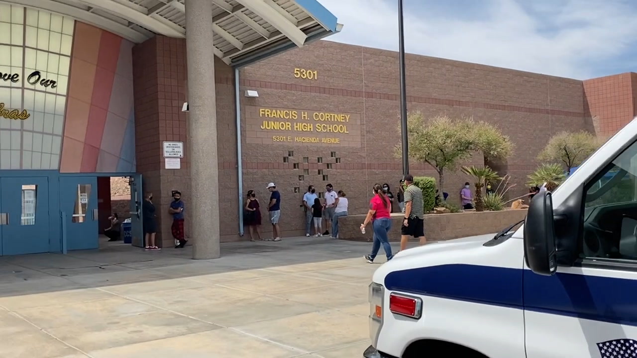 Las Vegas school hosts free COVID19 testing Local Las Vegas Local